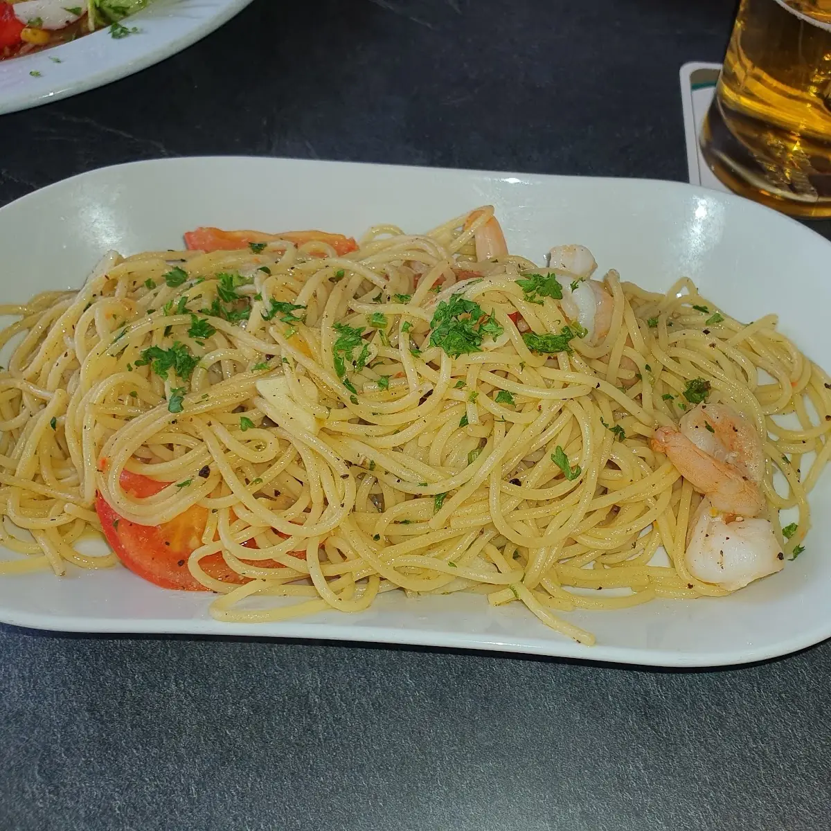 Spaghetti Mit Scampi