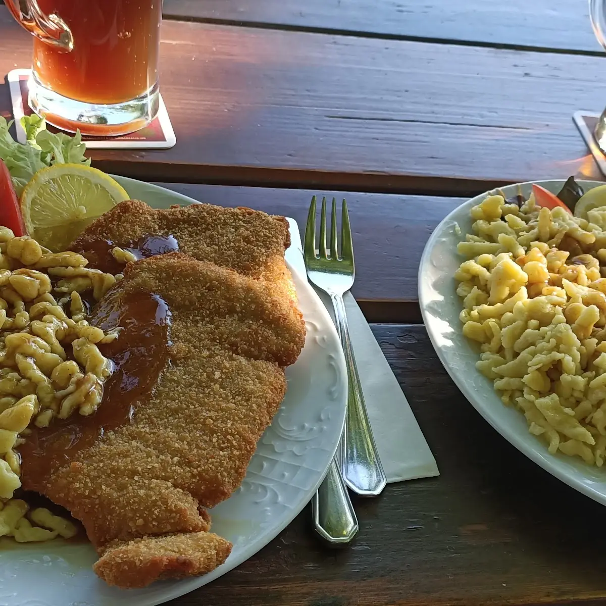 Schnitzel Mit Spätzle