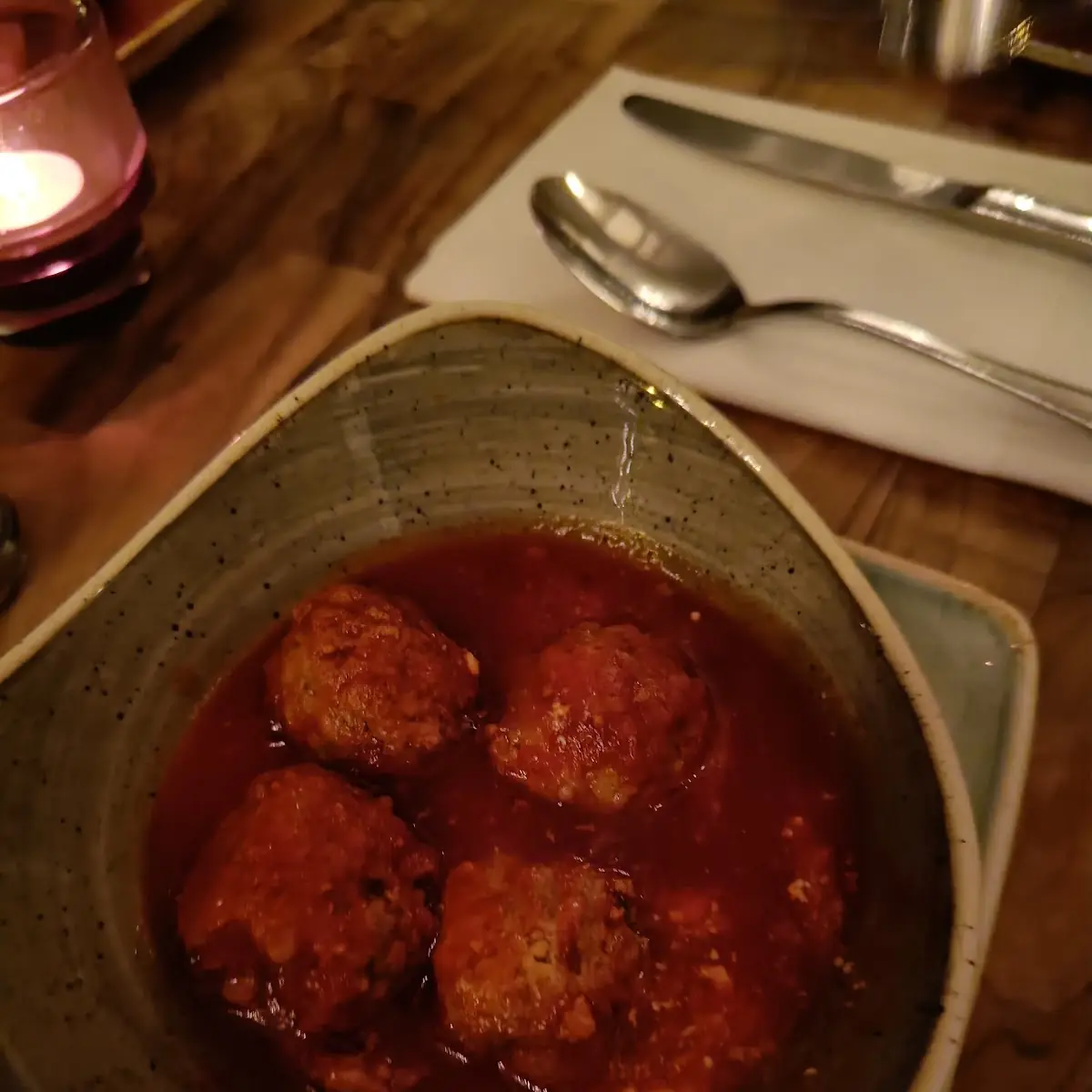 Fleischbällchen, Symposium Restaurant Augsburg