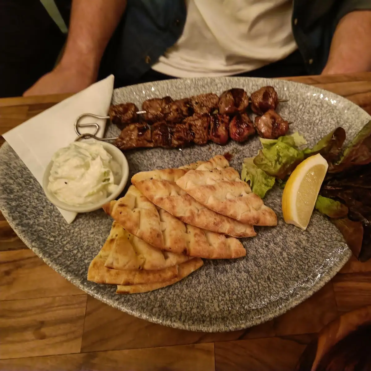 Lammspieß, Symposium Restaurant Augsburg