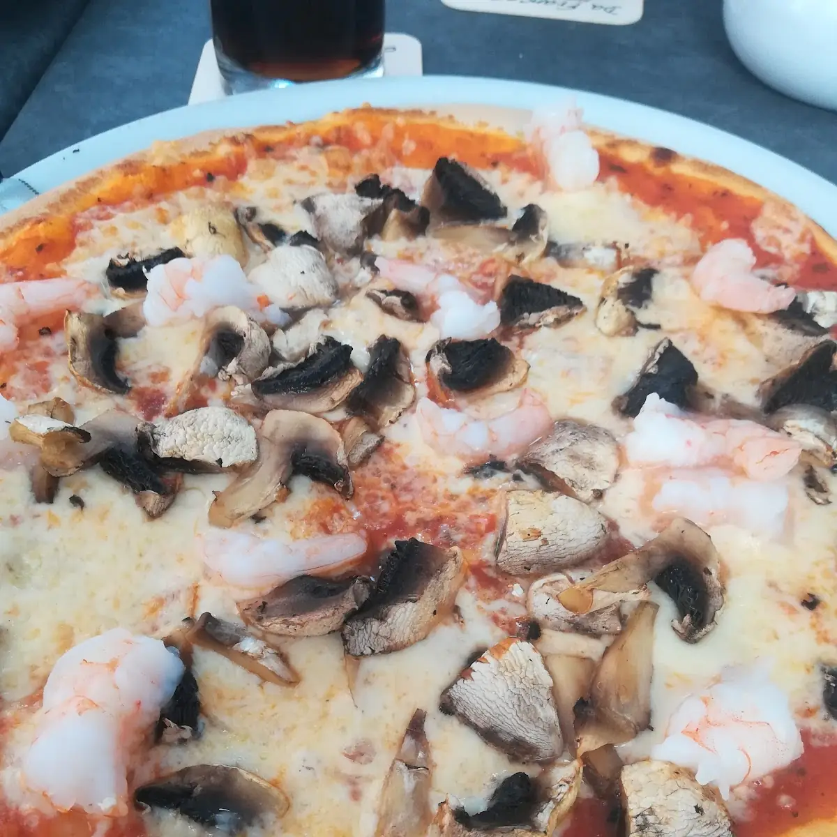 Pizza Mit Garnelen