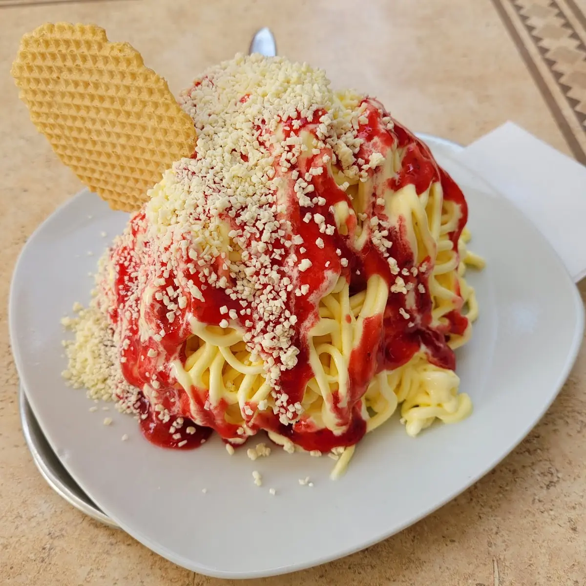 Spaghetti Eis