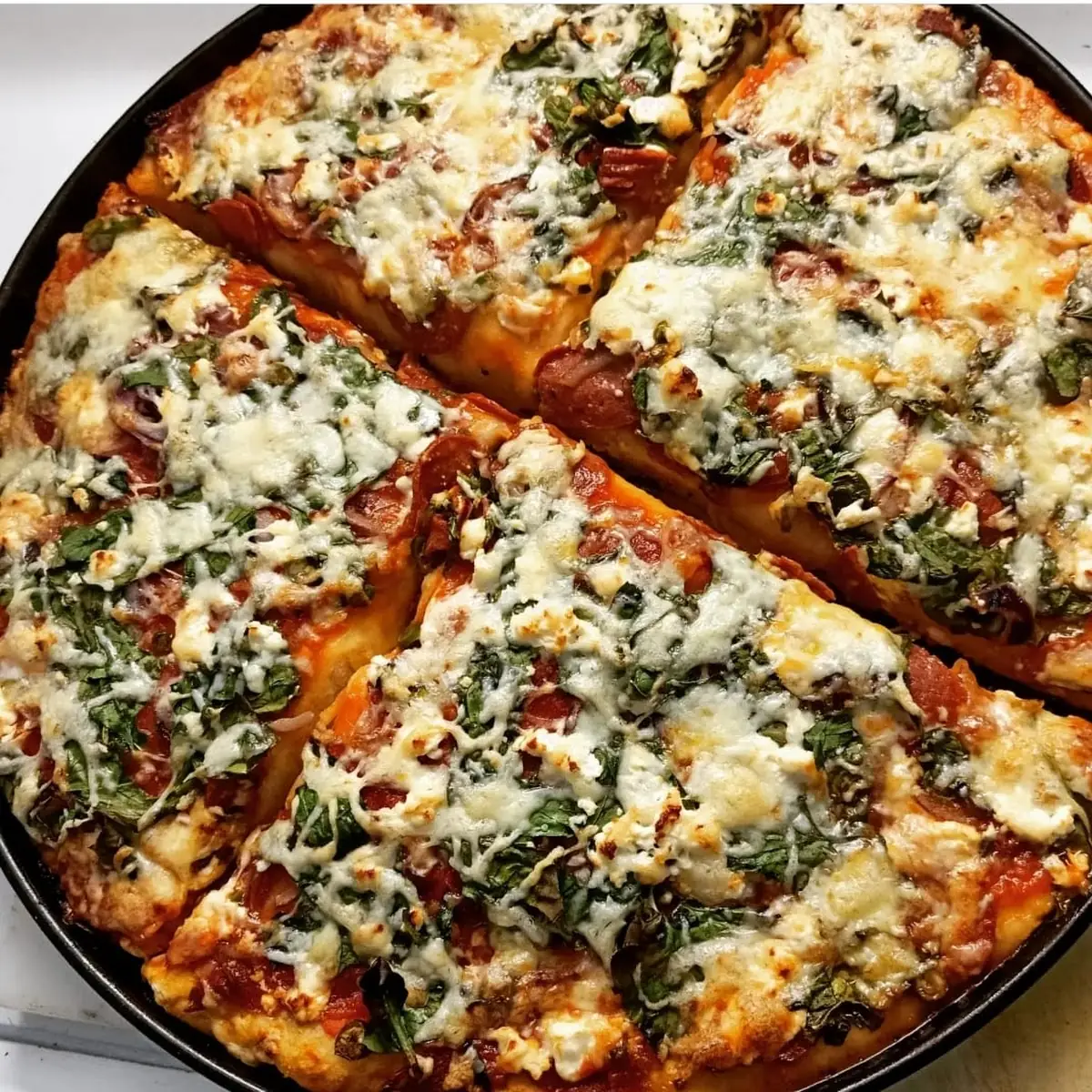 Pizza Spinat