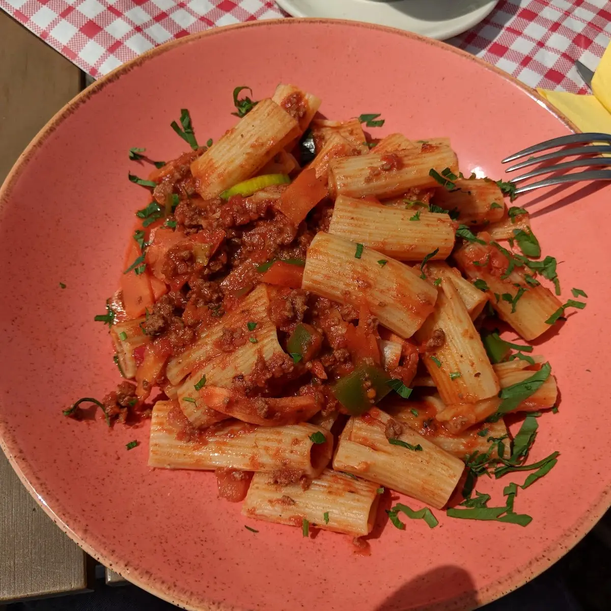 Pasta Mit Rindfleisch