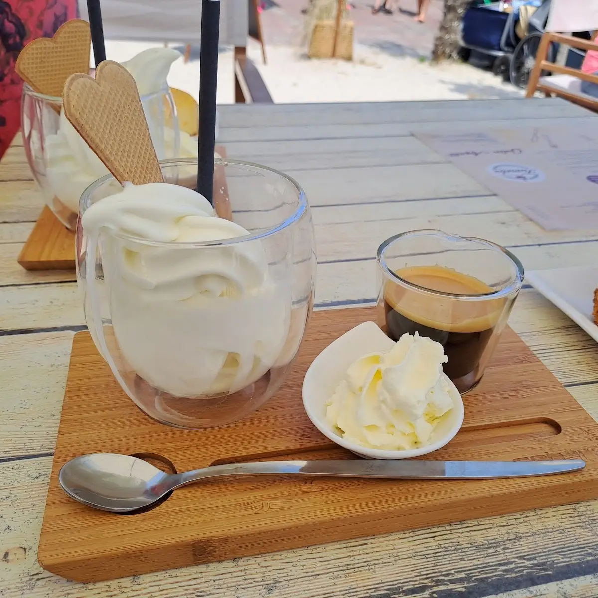 Eiskaffee Mit Softeis, Strand Café Kanzler