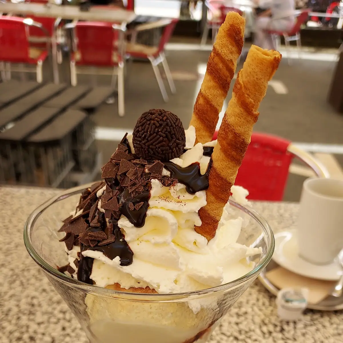Stracciatella Eisbecher, Café & Gelateria Venezia