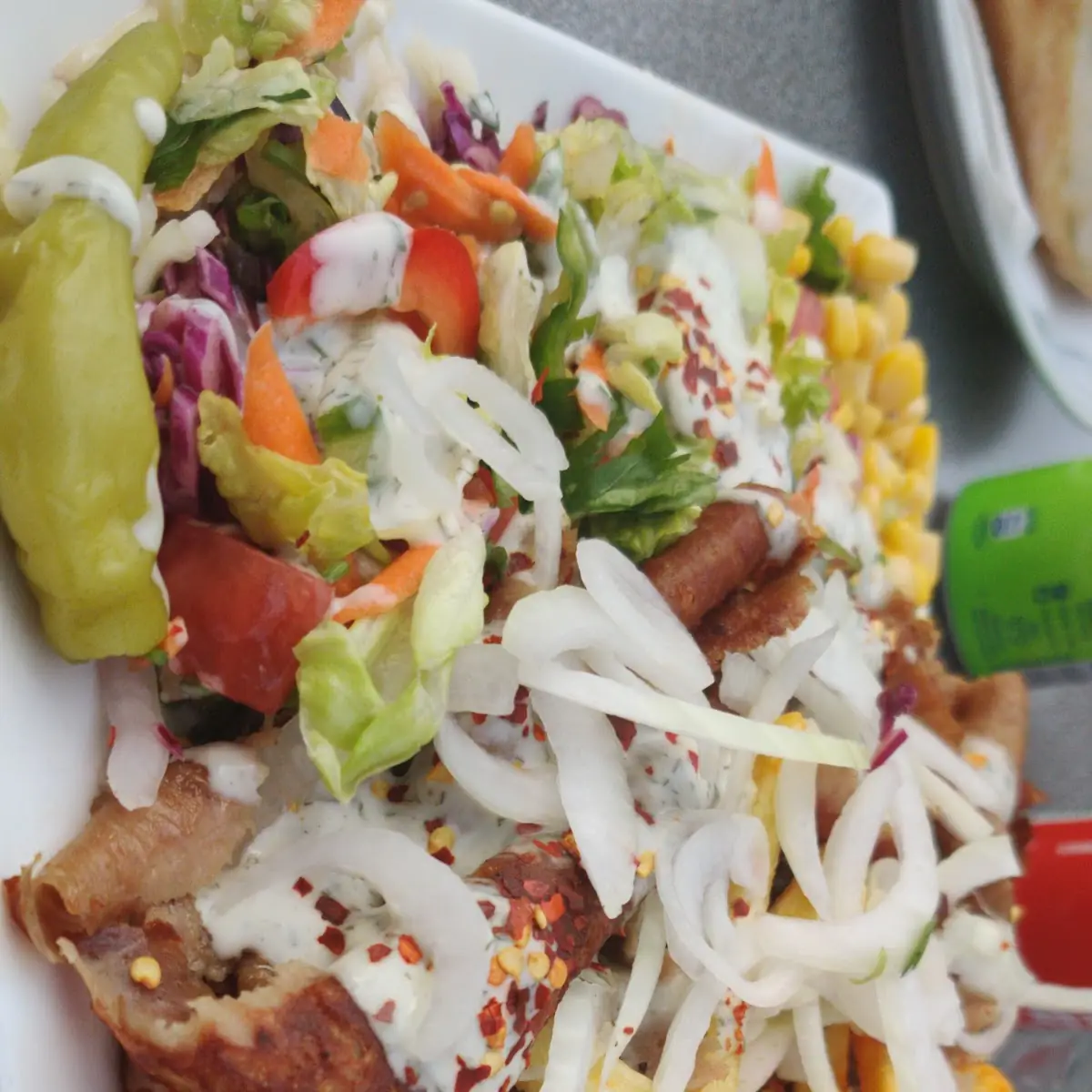 Döner Teller Mit Pommes