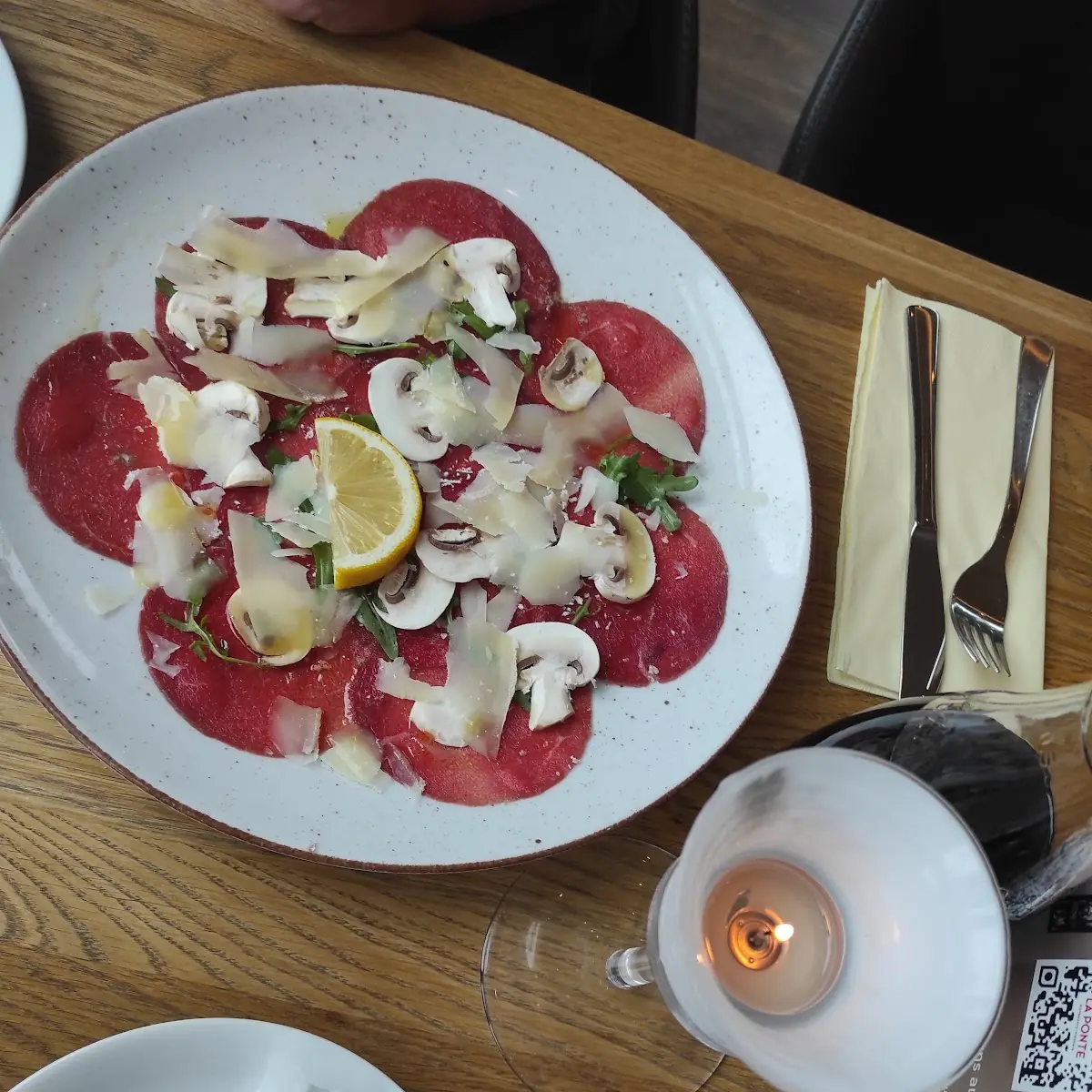 Carpaccio, La Ponte Restaurant