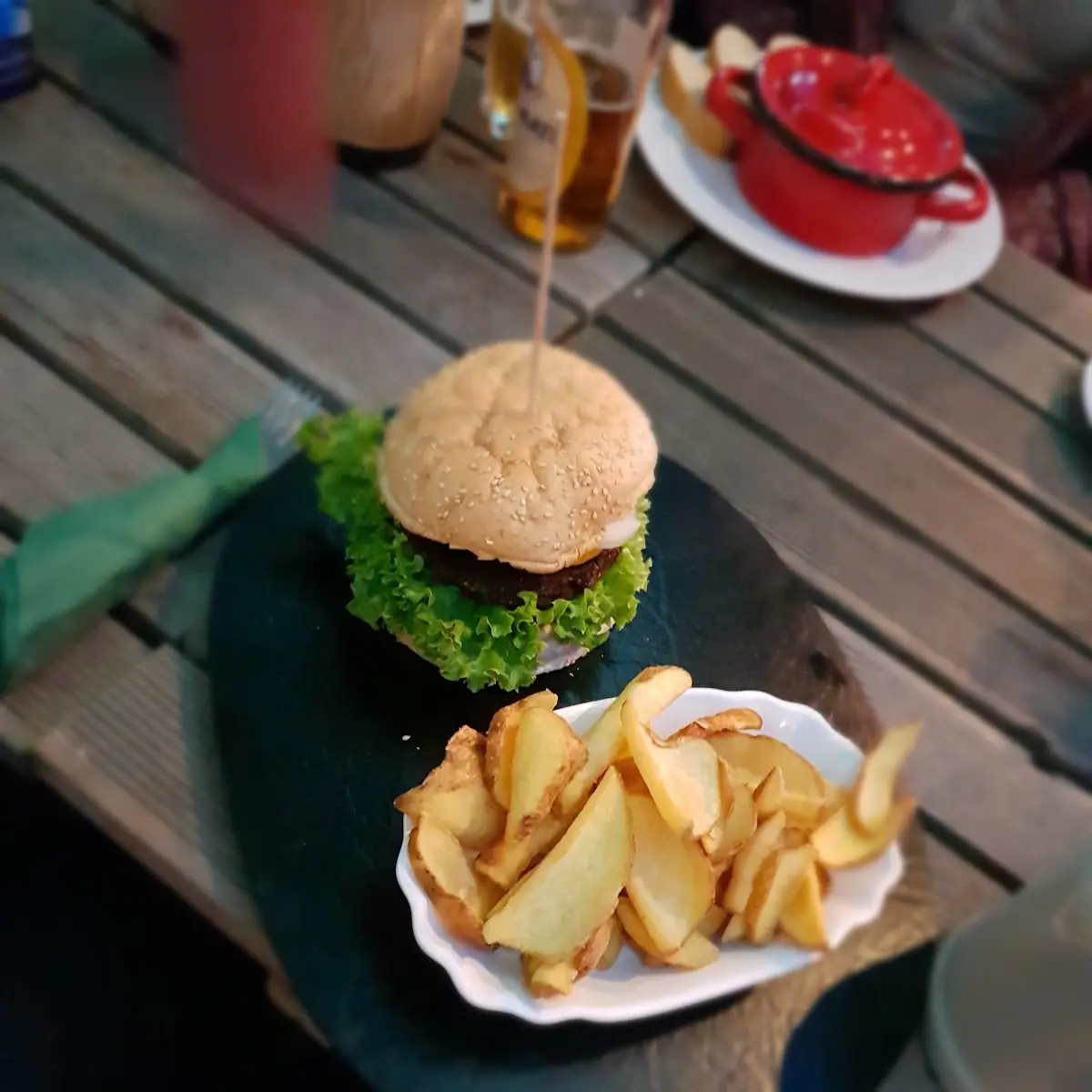 Veganer Burger