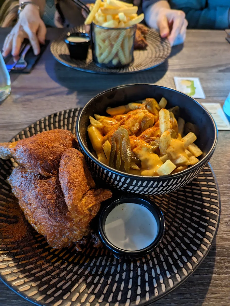 Halbes Hähnchen Sparflamme