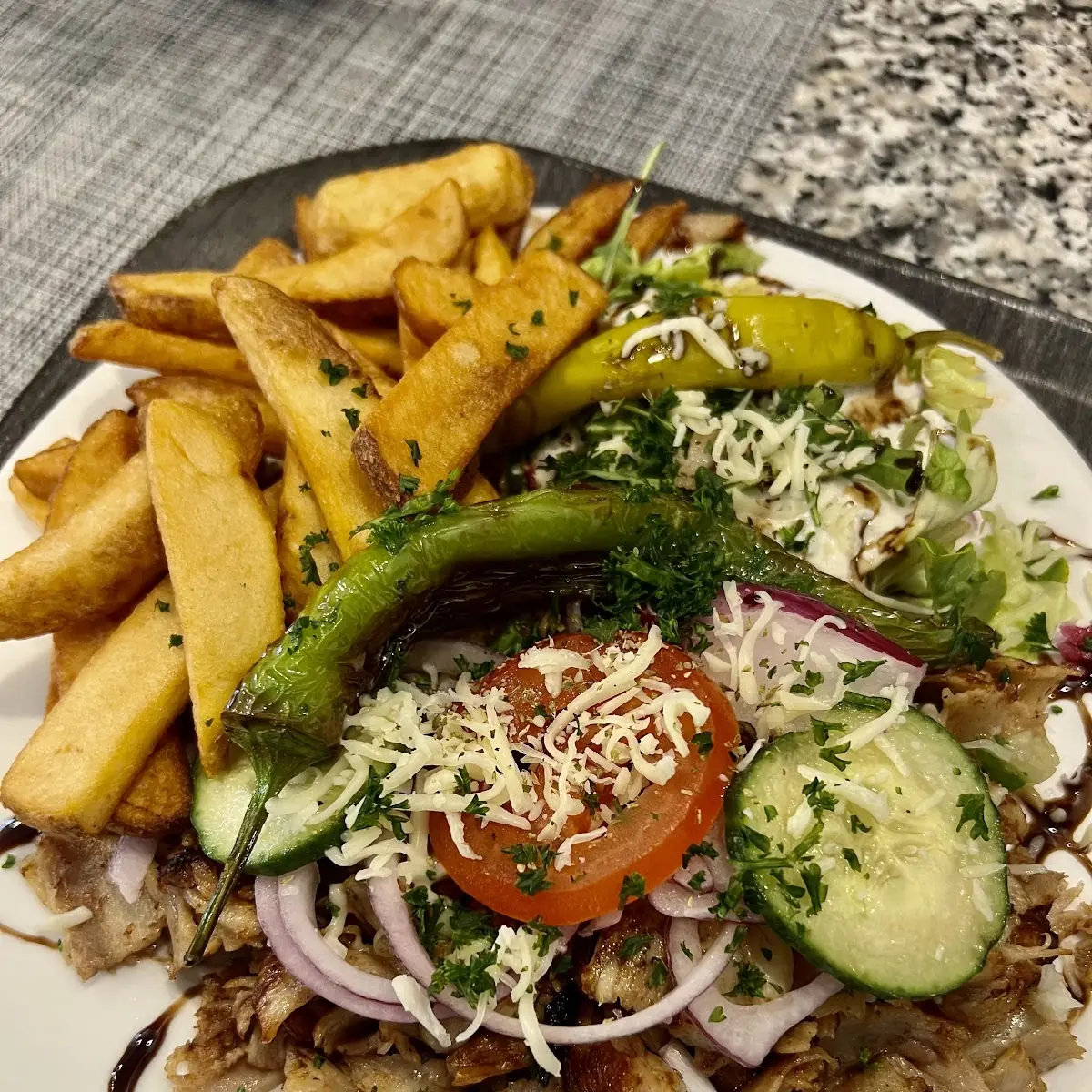Dönerteller Mit Pommes