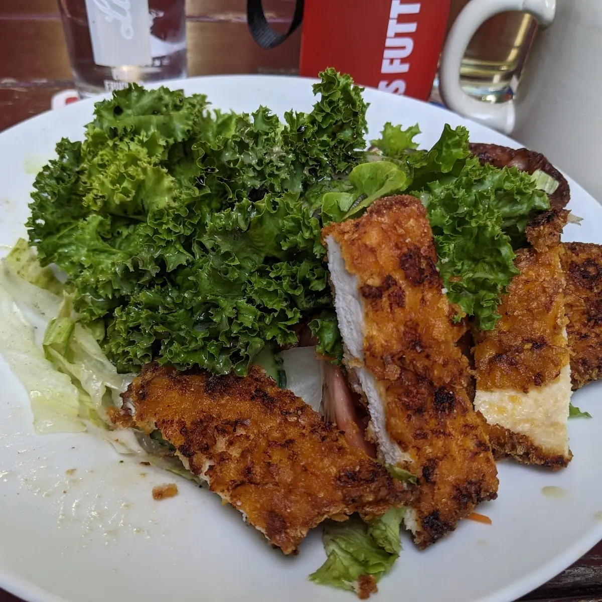 Schnitzel Mit Salat