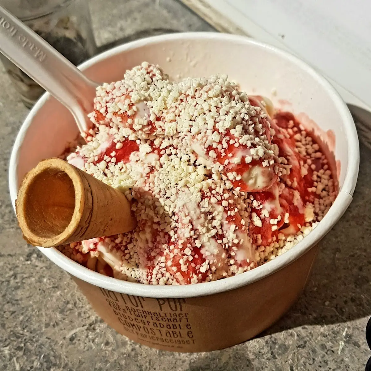 Spaghetti Eis, Eiscafe Salvadori