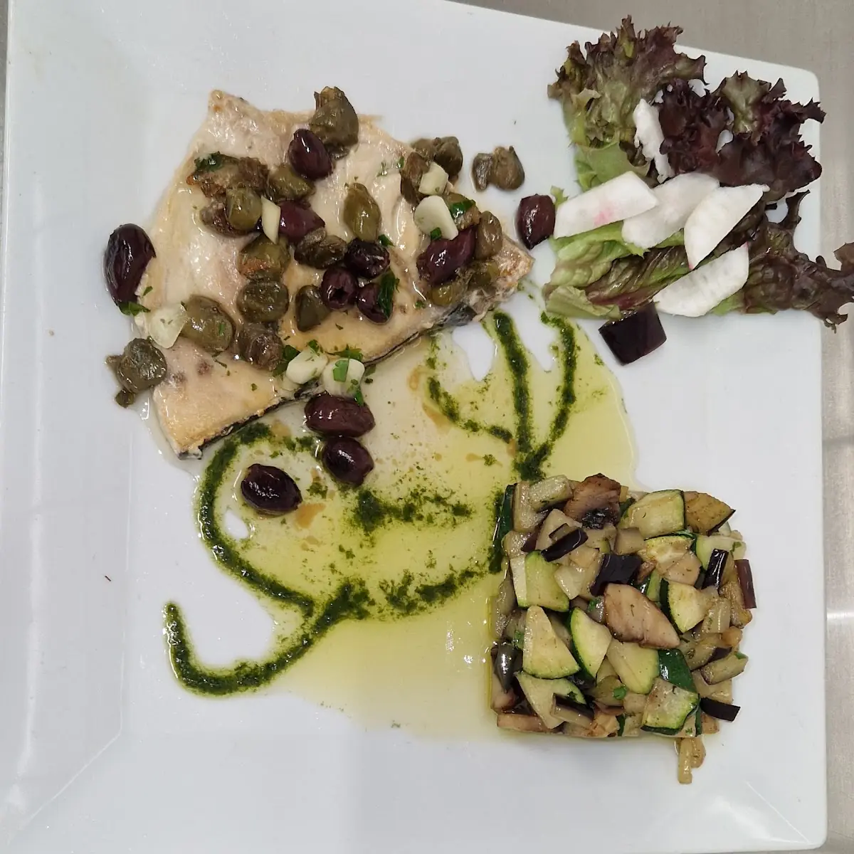 Schwertfisch Mit Gemüse