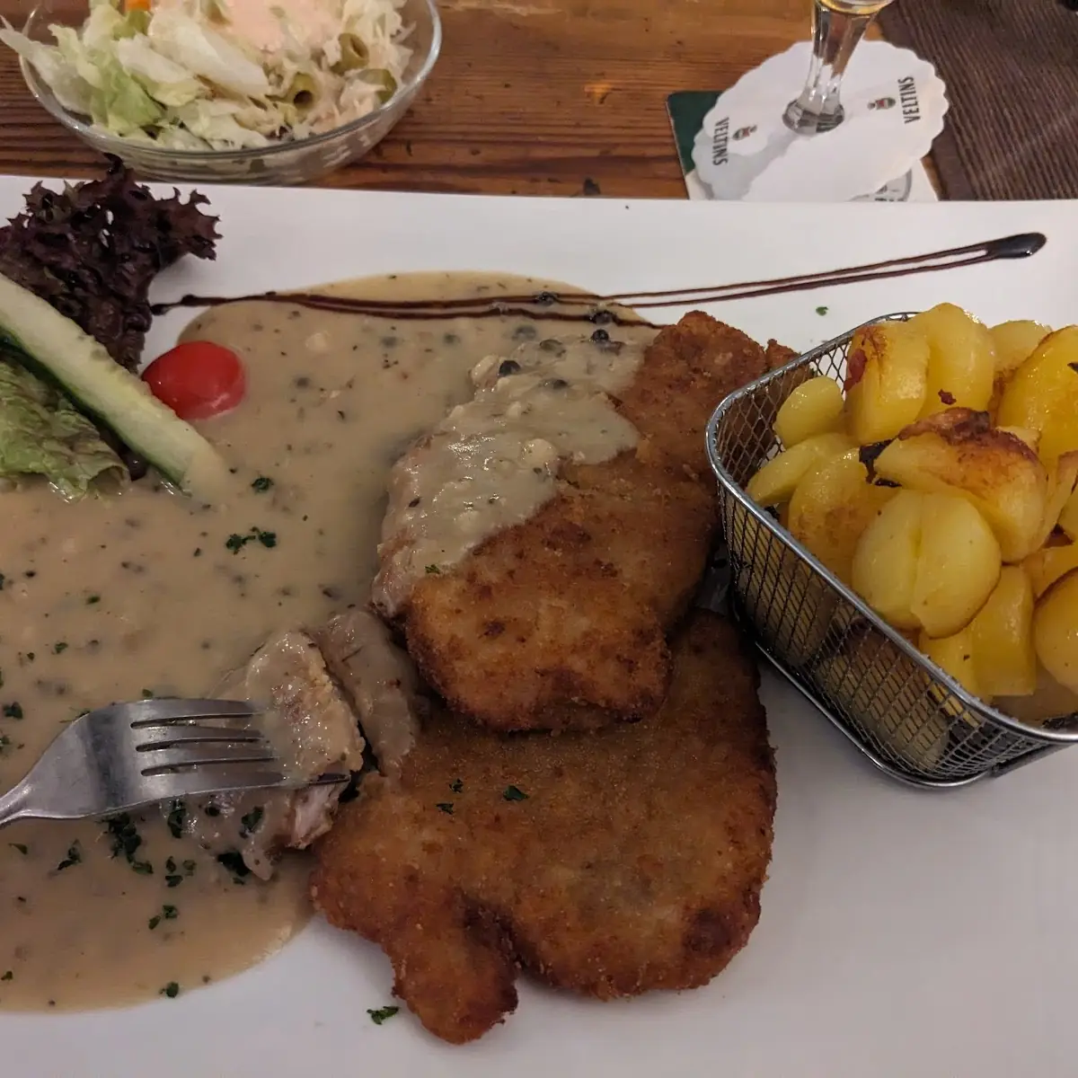 Schnitzel Pepersaus