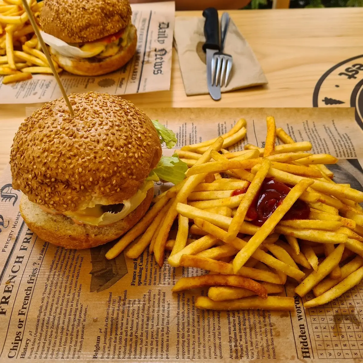 Cheeseburger Menü