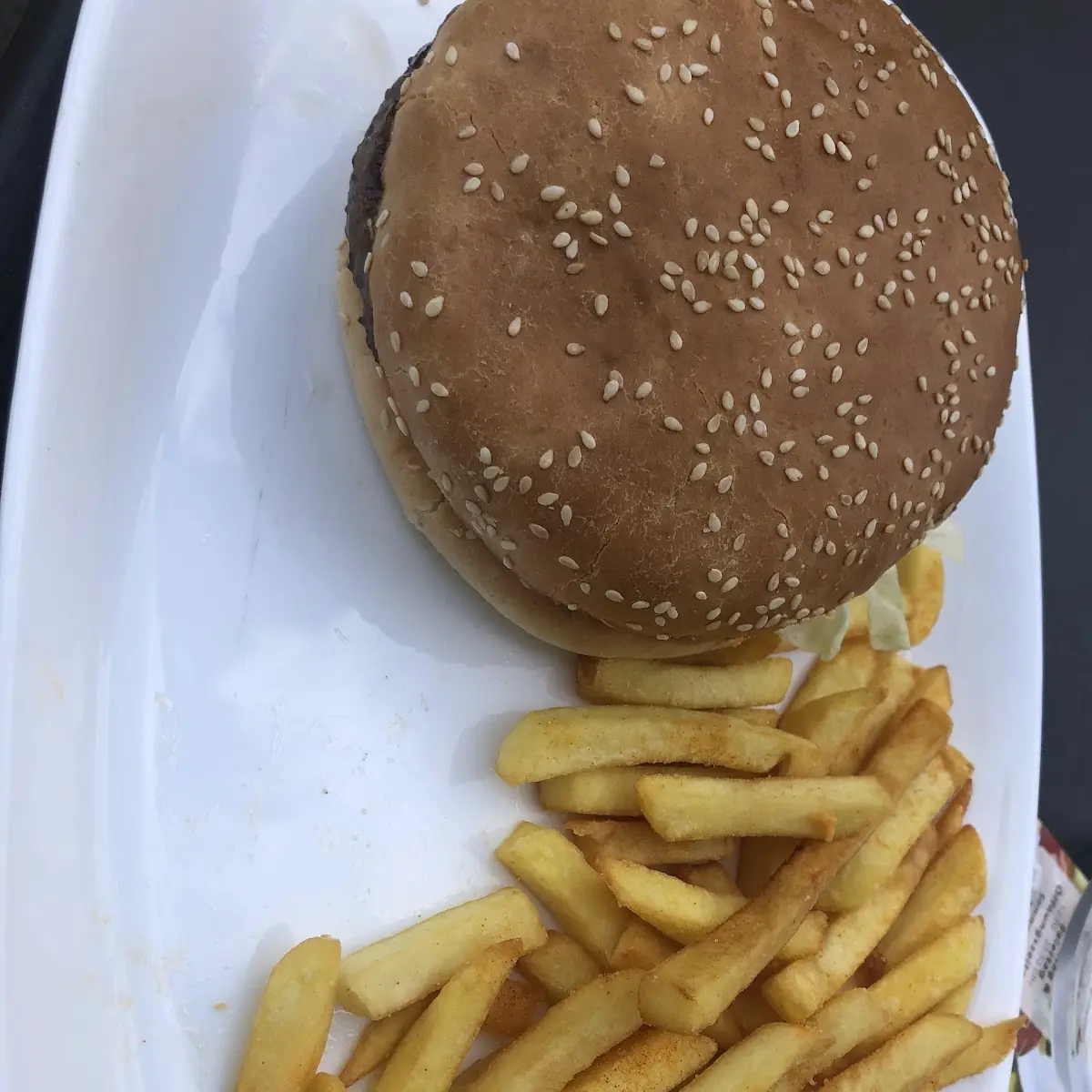Hamburger Mit Pommes