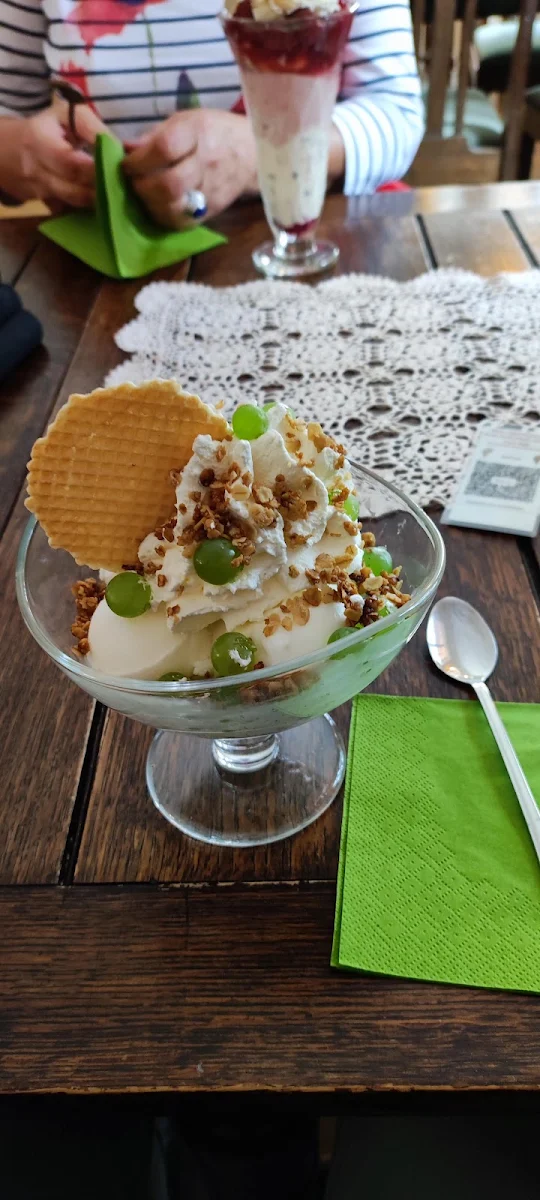 Weintrauben Eisbecher