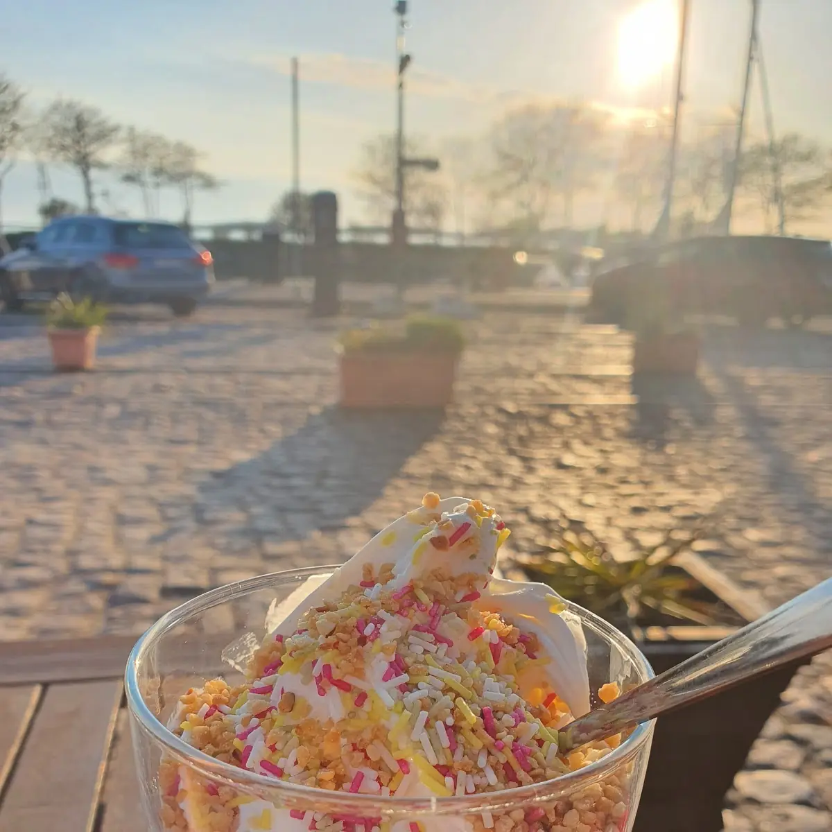 Softeis Mit Toppings