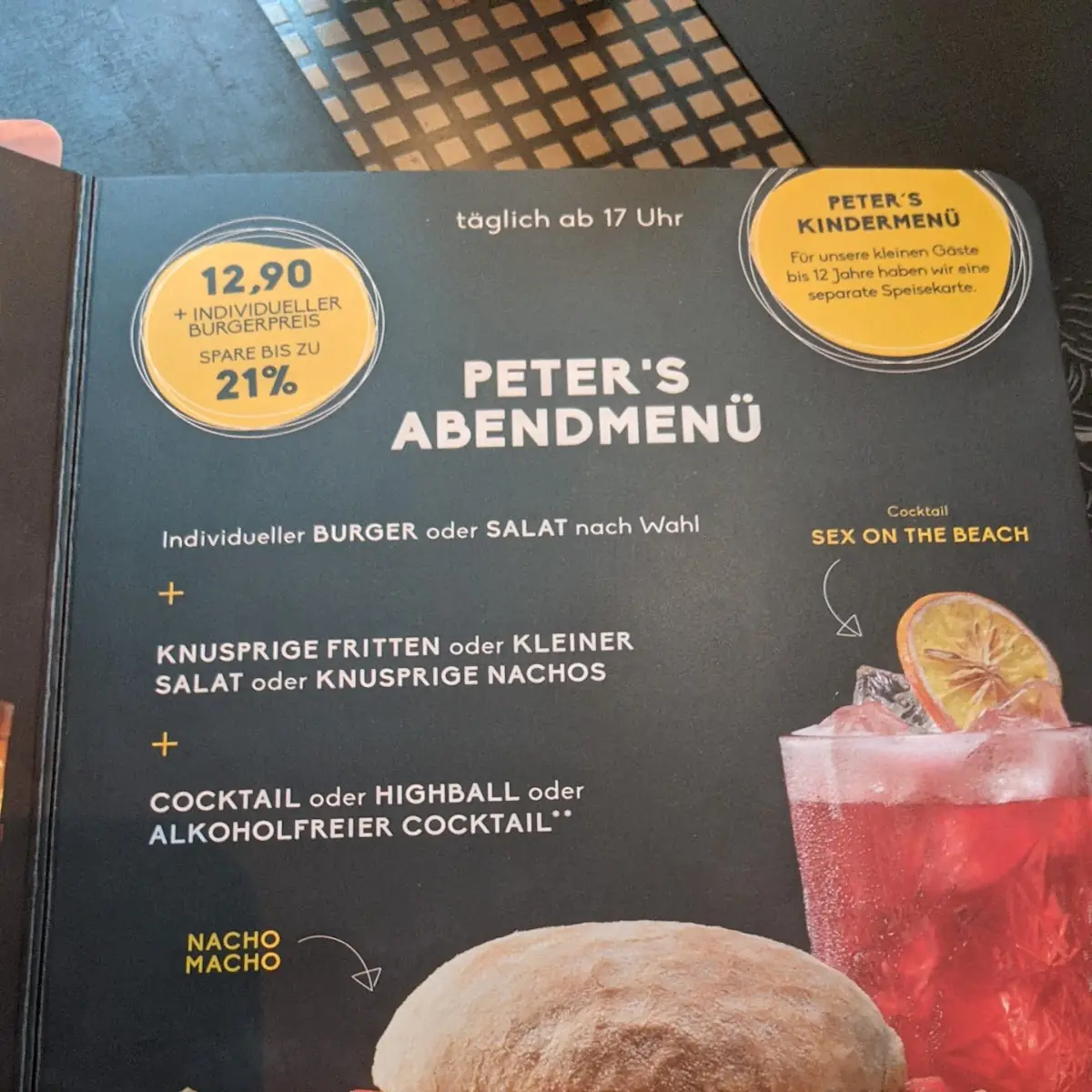 Klassik Cheddar Menü
