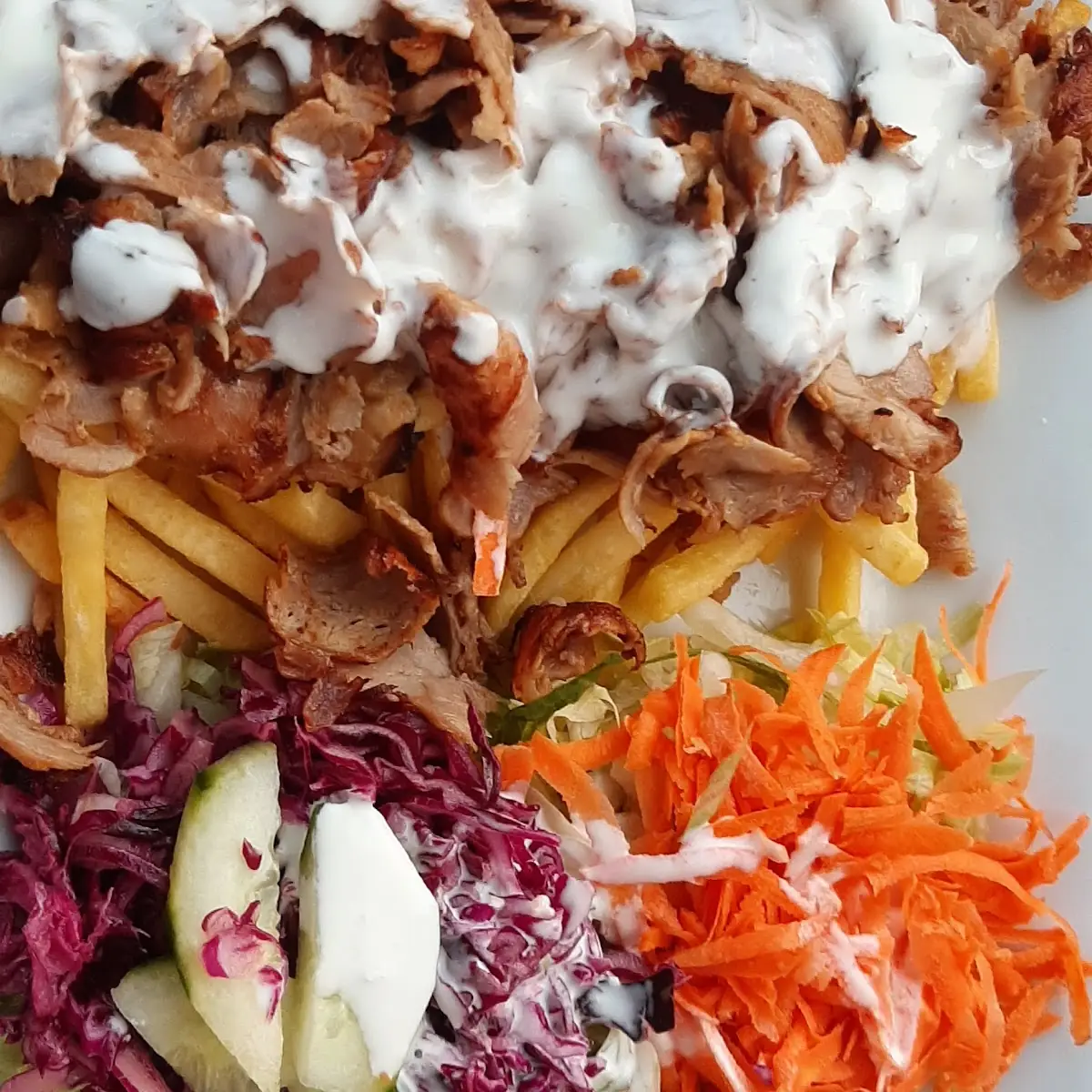 Döner Teller Mit Pommes Oder Reis, Global Grill