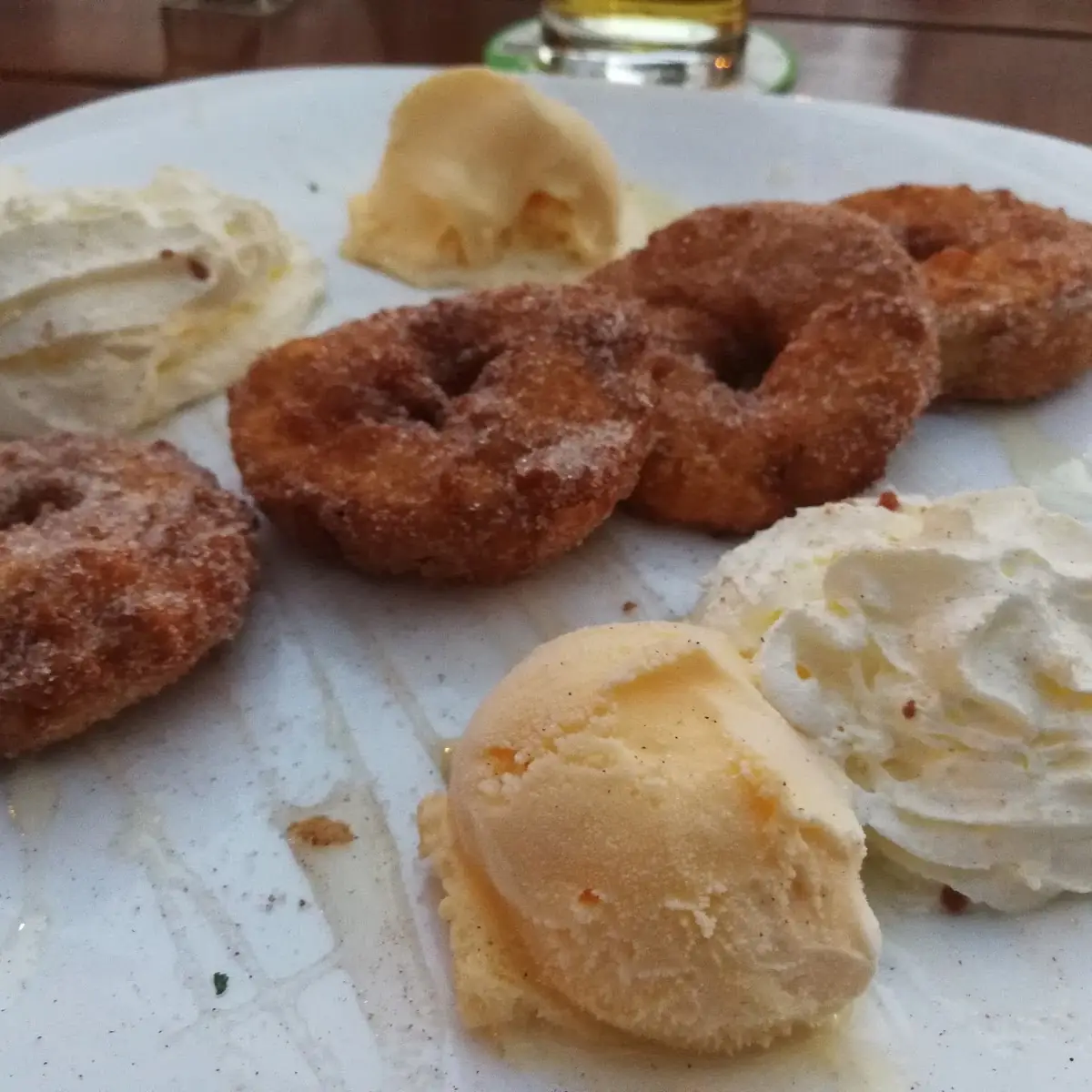 Apfel Ringe Mit Eis