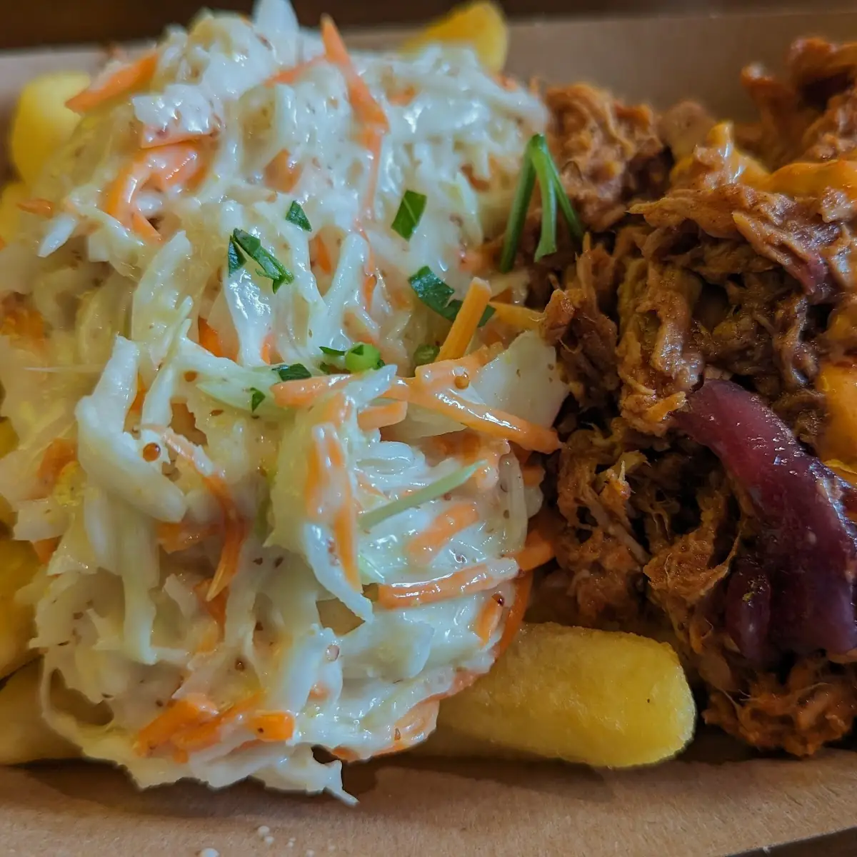 BBQ Pulled Pork Poutine, Frittenwerk Münster