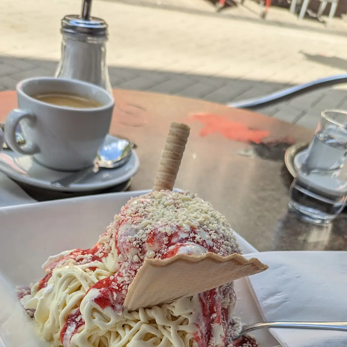 Spaghetti-eis