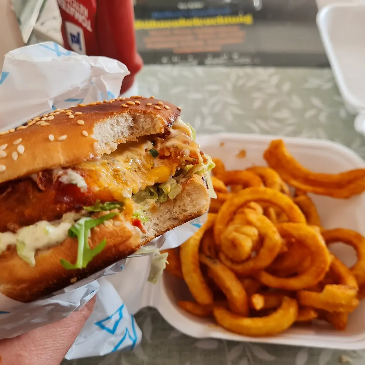 Hot Veggie Burger