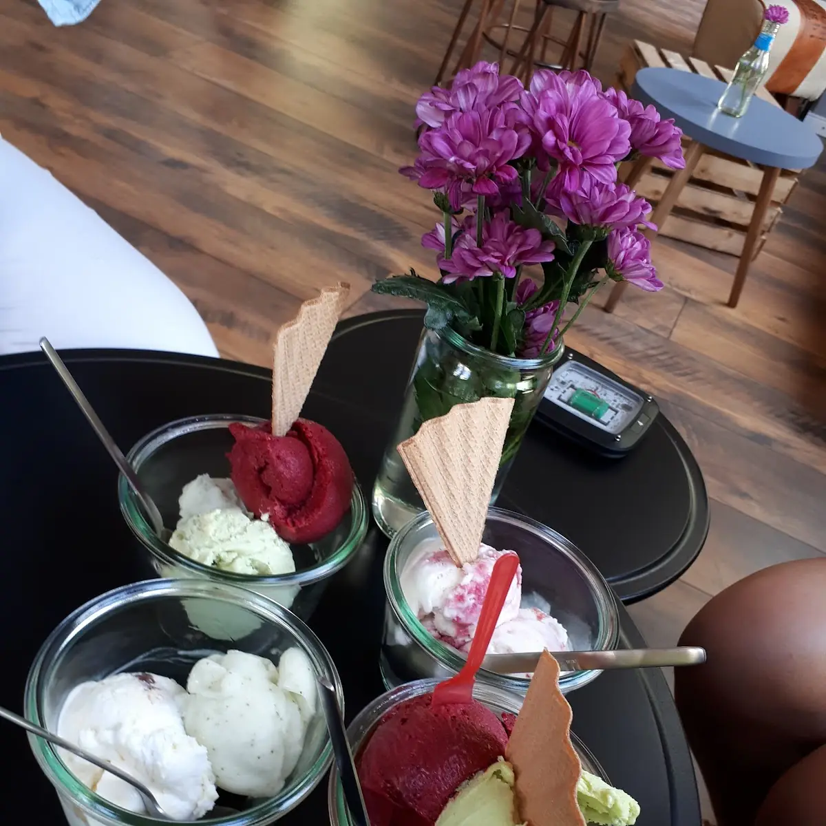 Verschiedene Eisbecher