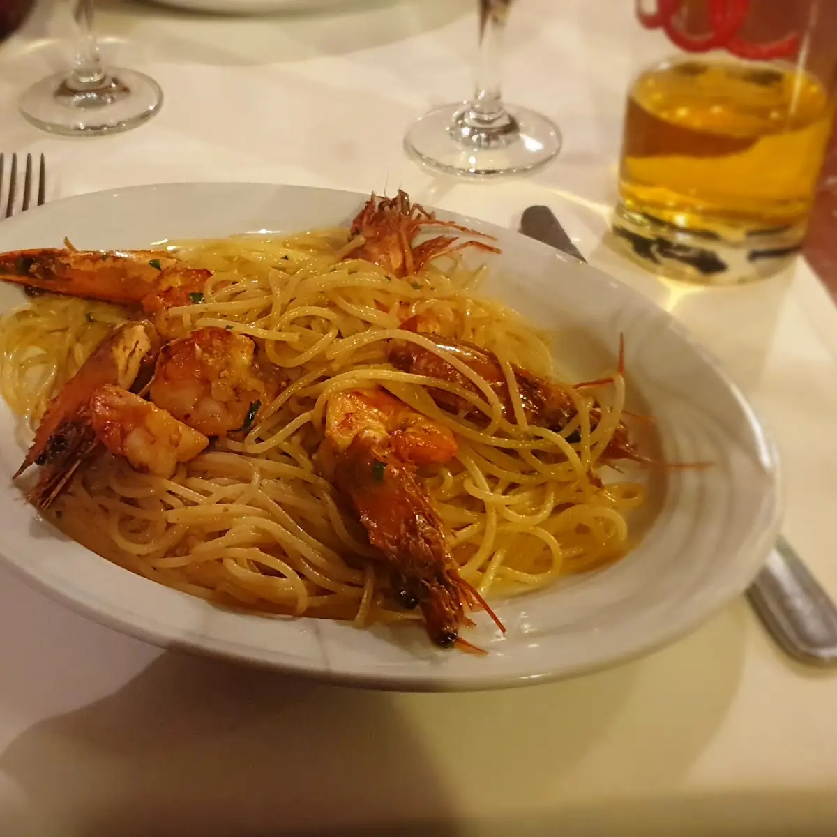 Spaghetti Scampi, Osteria Federico Secondo