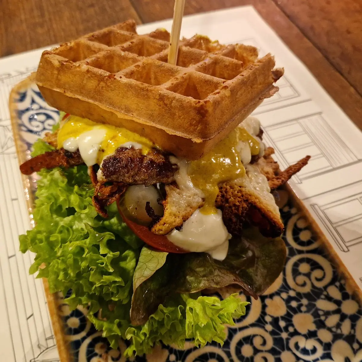 Waffel Burger