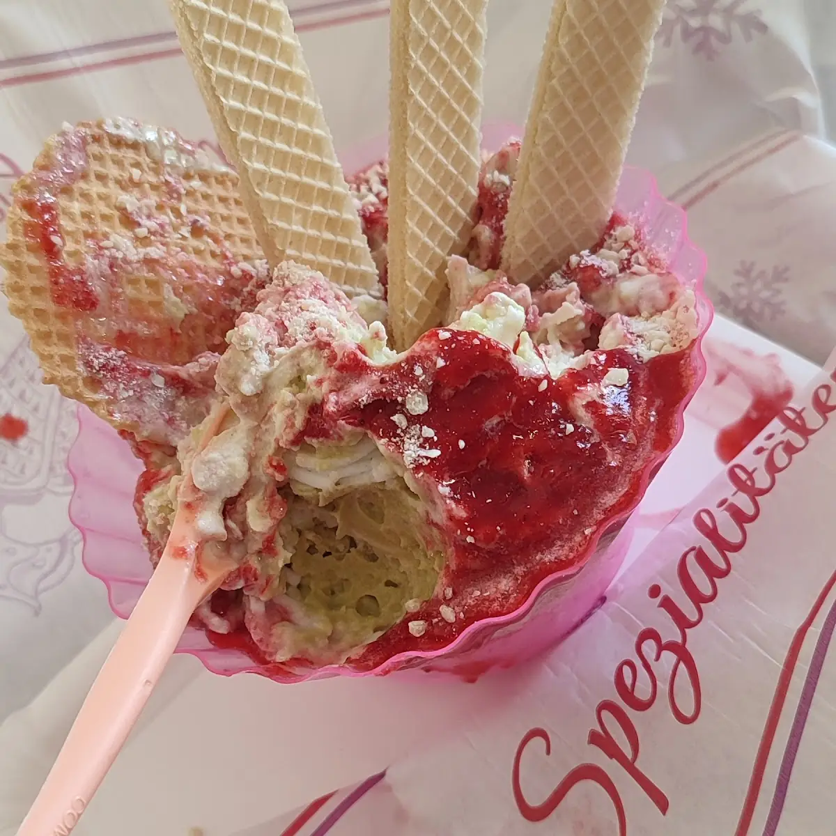 Spaghetti Eis