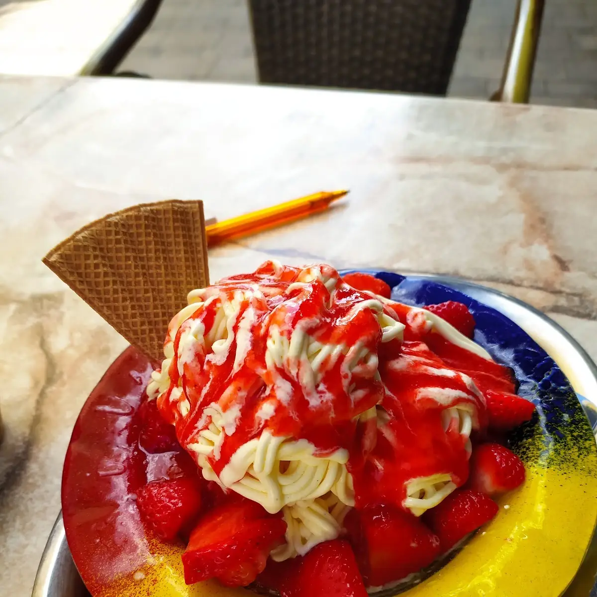 Spaghetti Eis