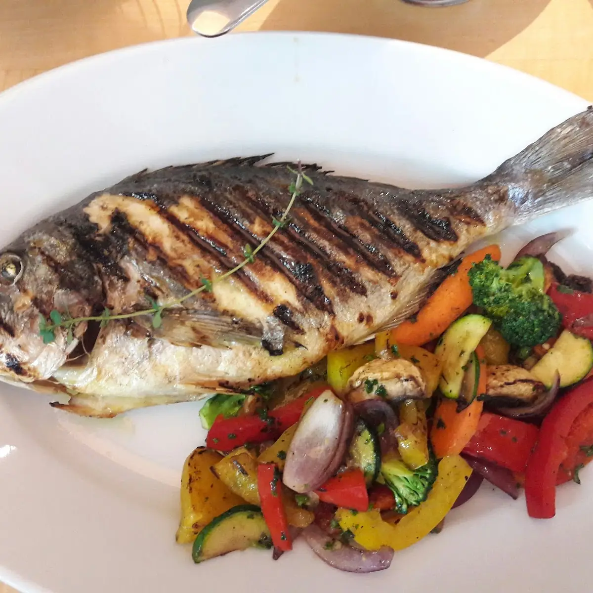 Dorade Mit Mediterranem Gemüse