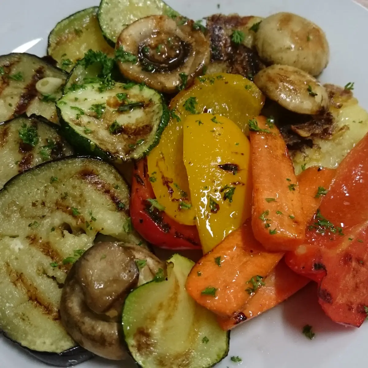 Grillgemüse Teller