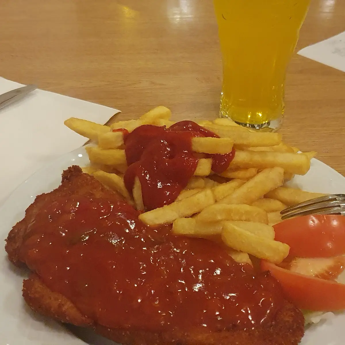 Paprikaschnitzelteller