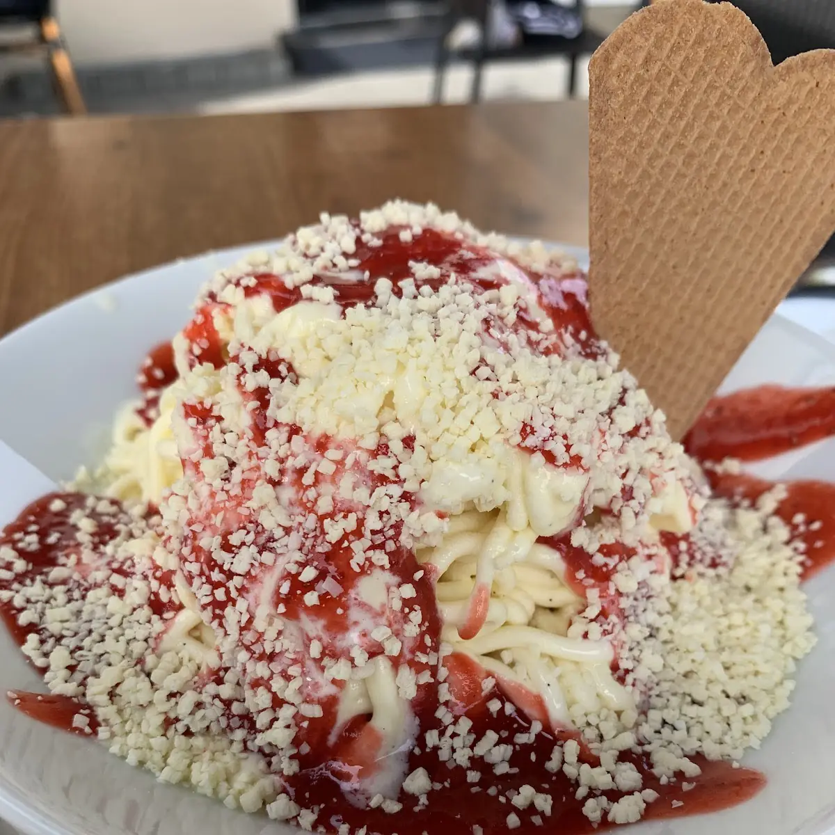 Spaghetti Eis