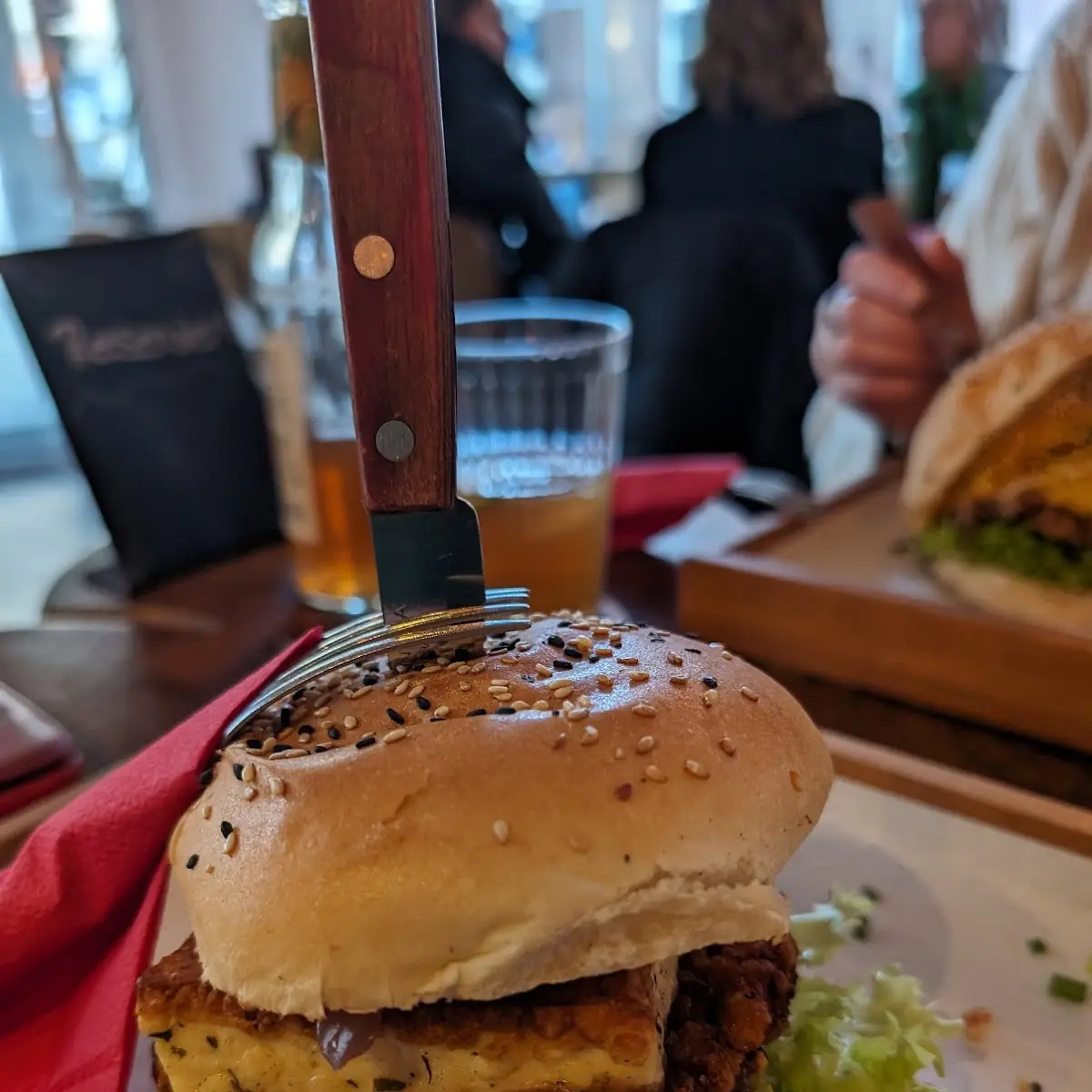 Burger With Ziege Cheese