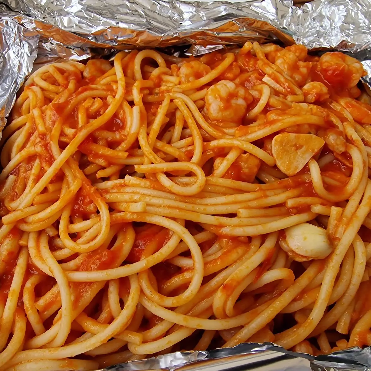 Spaghetti Mit Shrimps