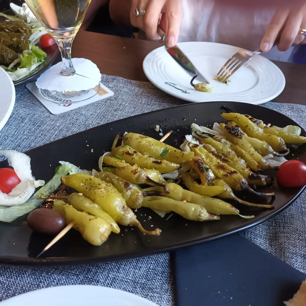Gegrillte Peperoni