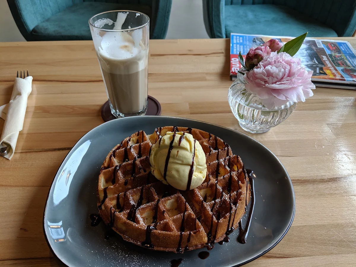 Waffel Mit Eis