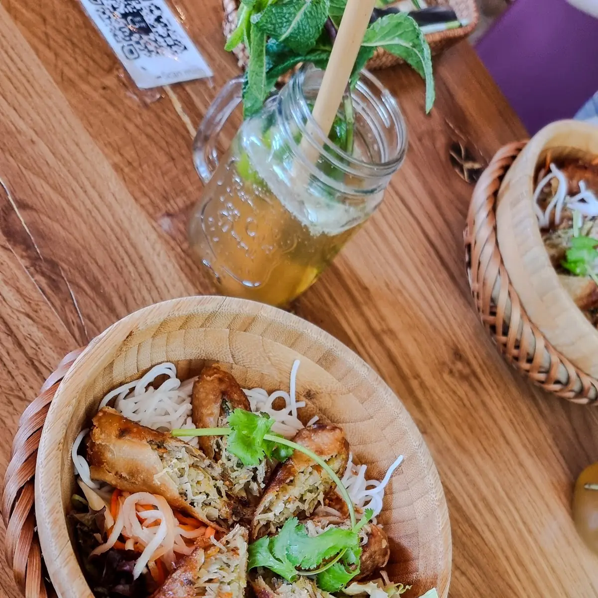 Bun Cha Gio, Com Chay vegan, south-east asian Kitchen