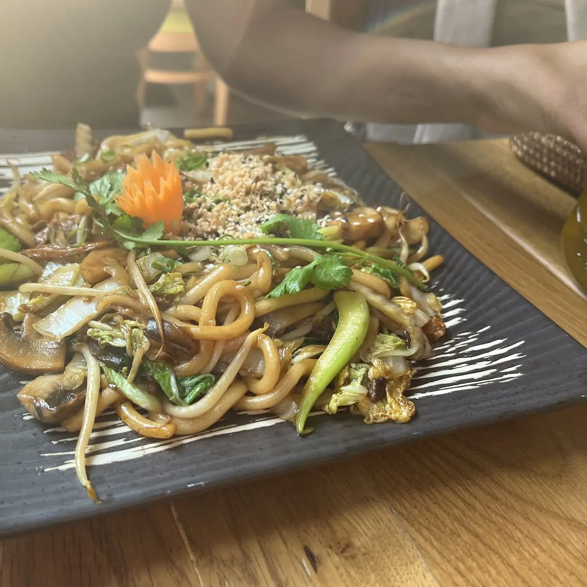 Udon Xao, Com Chay vegan, south-east asian Kitchen