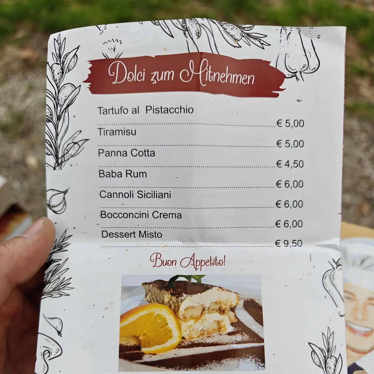 Speisekarte, Trattoria Da Giorgio