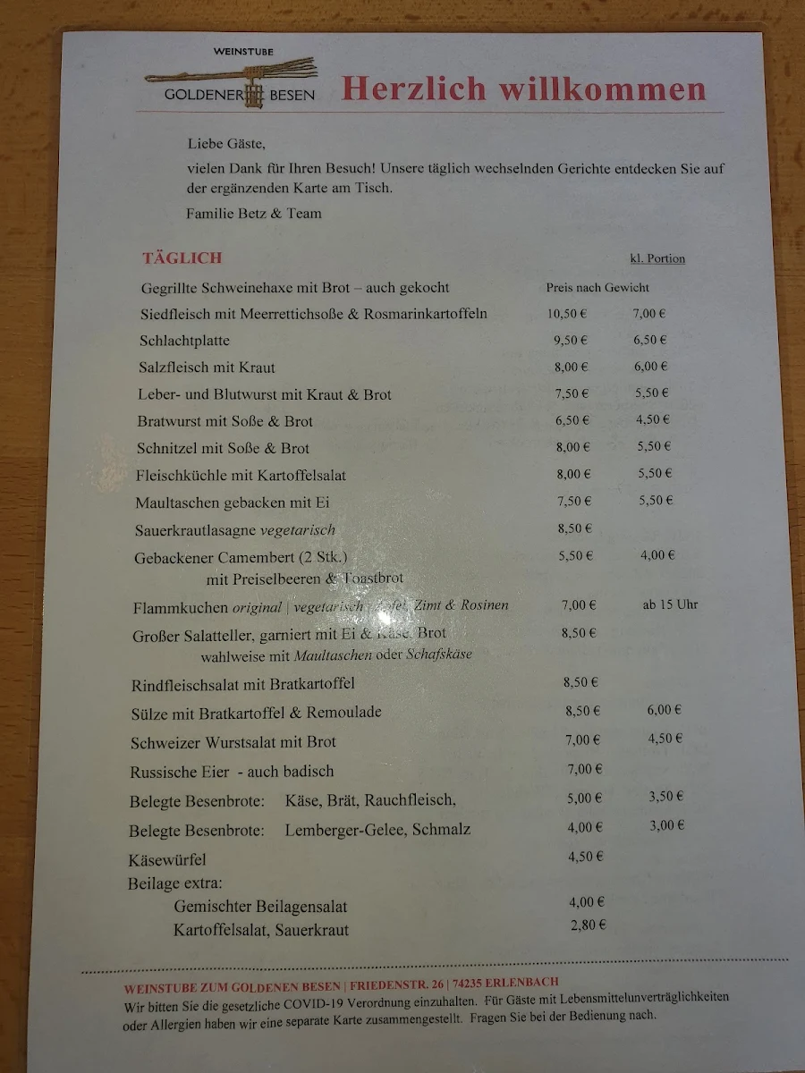 Speisekarte photo 2