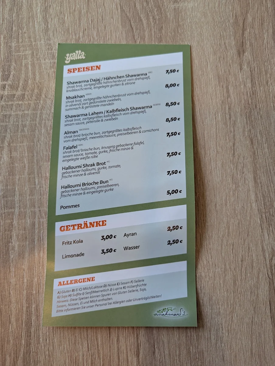Speisekarte photo 2
