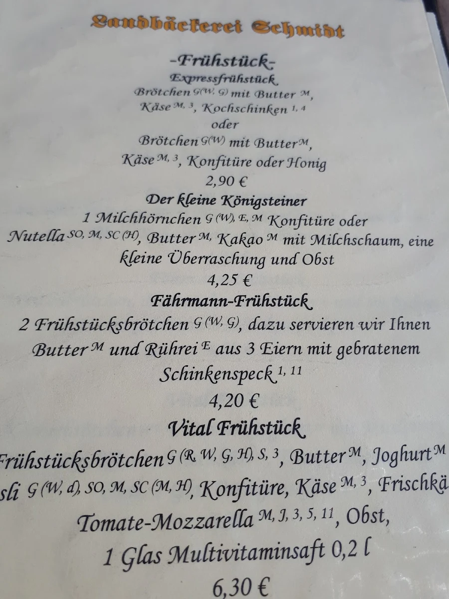 Speisekarte photo 8