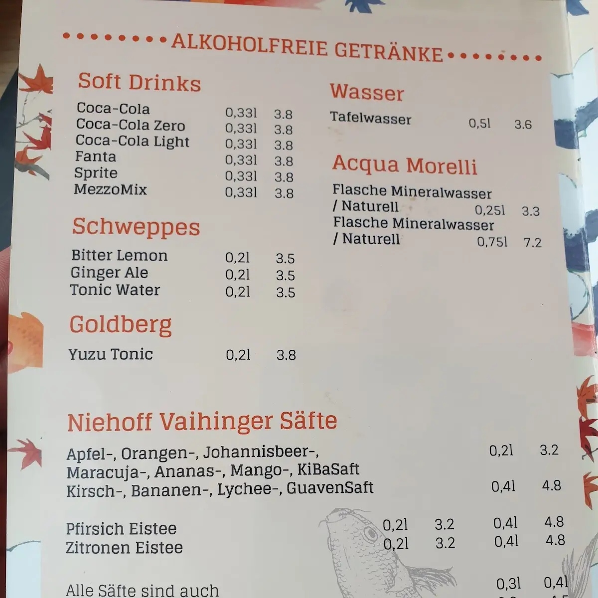 Speisekarte photo 1