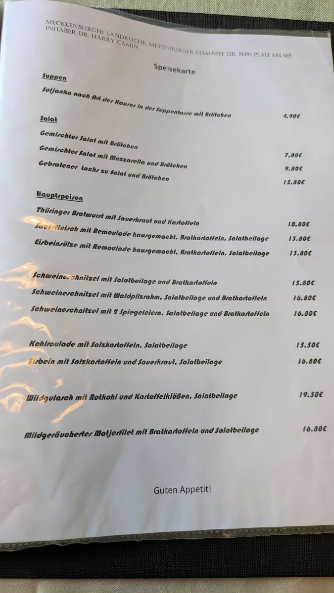 Speisekarte photo 1